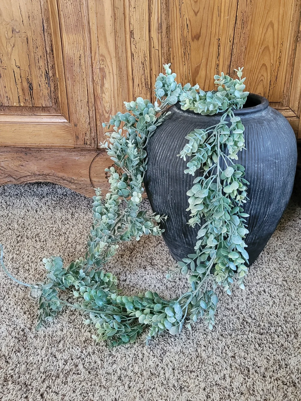 Faux Eucalyptus Garland - Dusty Green
